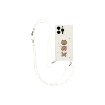 Sen Dog Silicone Material Backpack Style With Lanyard Phone Cases Compatible With IPhone 16 Pro Max/Pro/Plus/15/14/13