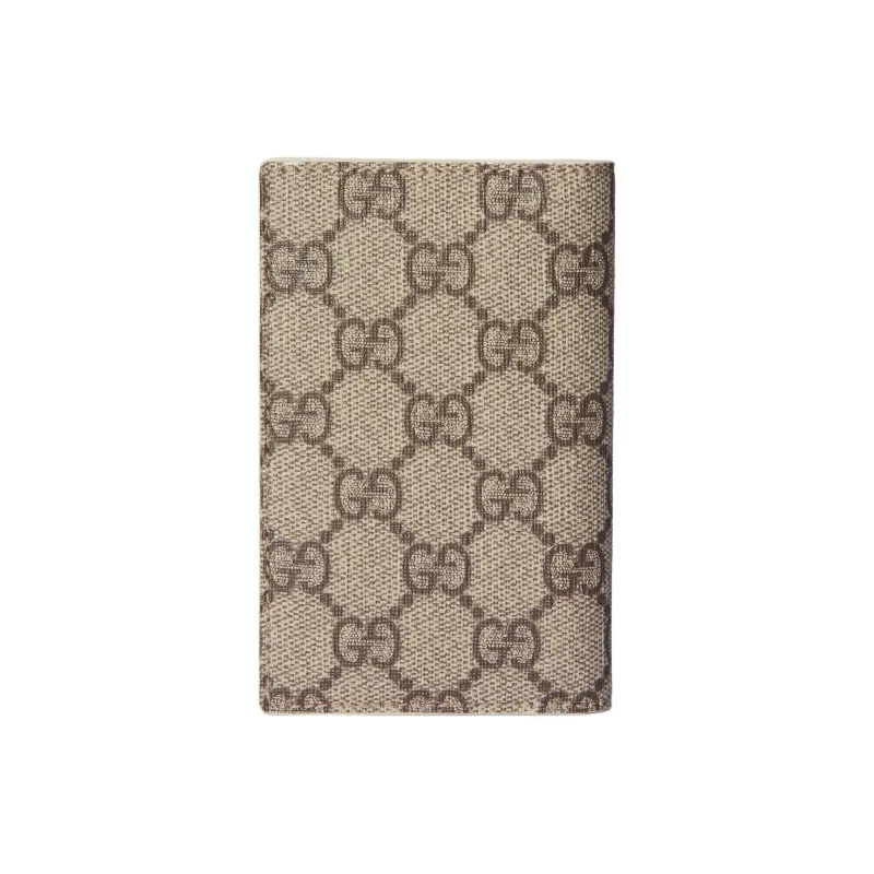 GUCCI Canvas Card Holder Men's Beige & Ebony-2