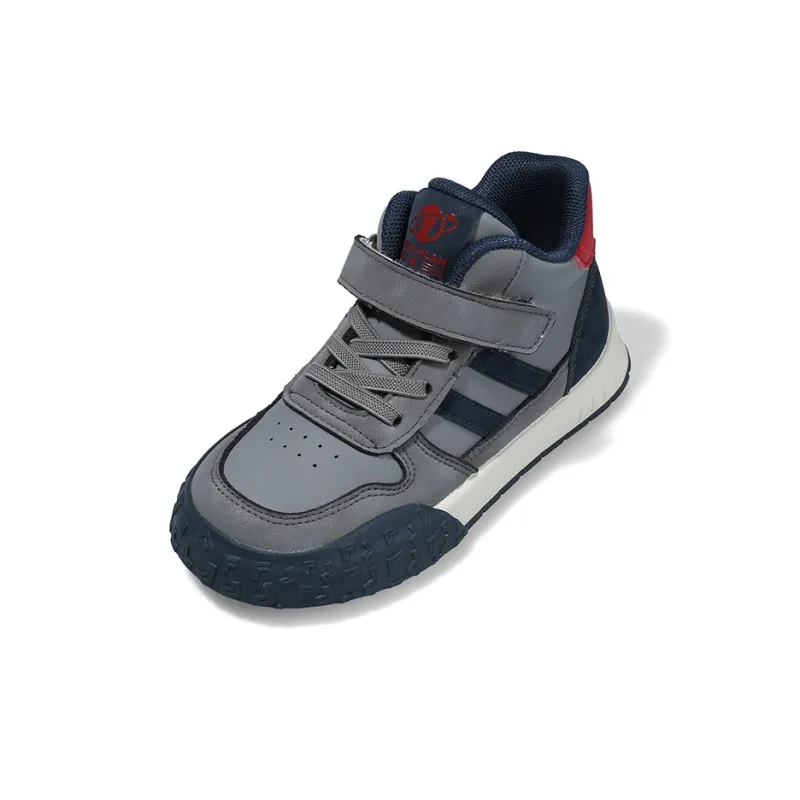 BIG WASP Slip Resistant Anti Kick Abrasion Resistant Mid Top Kids' Skateboarding Shoes Kids'-17