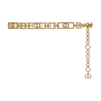 GUCCI Brass Waist Chains Unisex Gold  