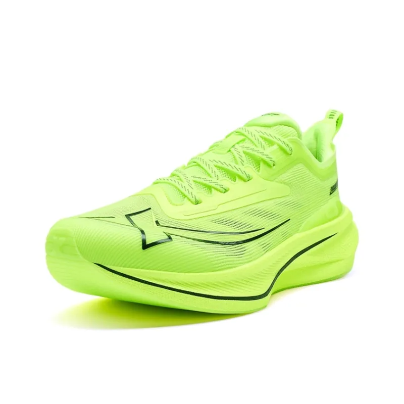 XTEP Two Thousand Kilometers 2.0 Running Shoes Men Low Top Fluorescent Lime Green/Black-2