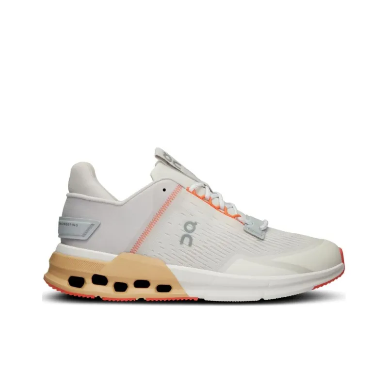 On Women's Cloudnova Flux 'Undyed White Savannah' Women's-1