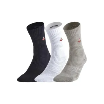 DECATHLON OXELO SK100 Tri-Pack Mid-Calf Socks Unisex 3 Pack