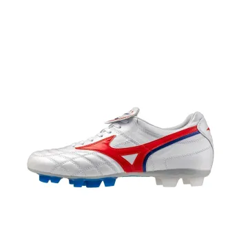 Mizuno Anti Slip And Wear Resistant Support Soccer Shoes Men's White Red