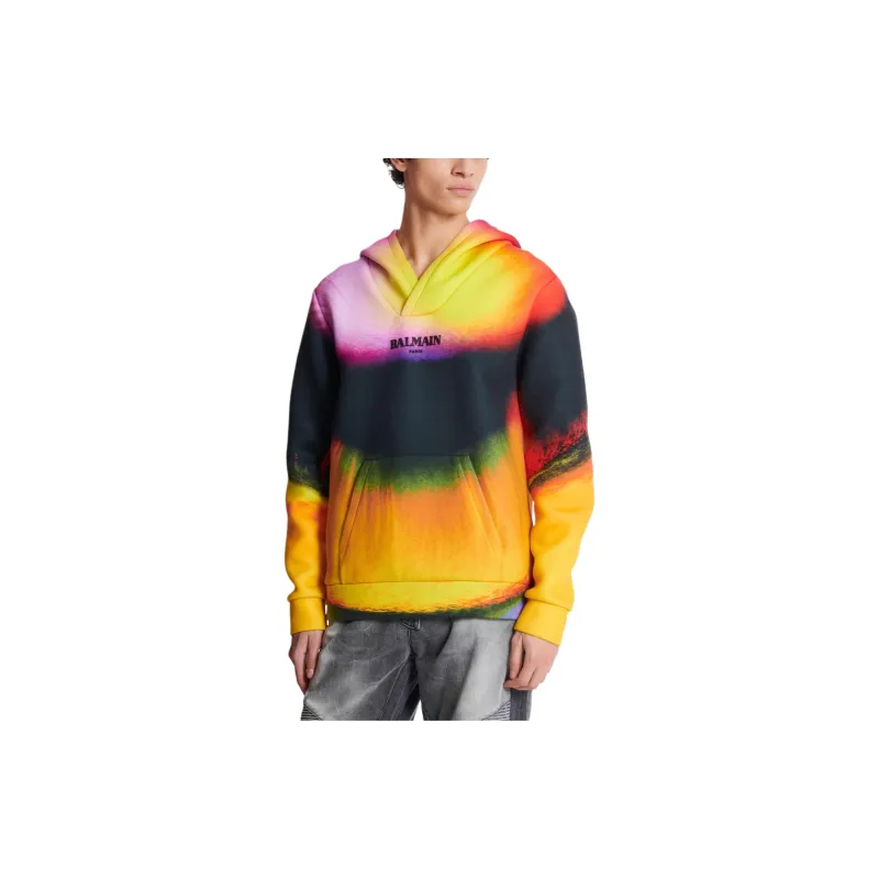 BALMAIN Ibby Njoya Print Hoodie-5