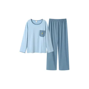 Follow The United States Pajama Set Women's Light Blue