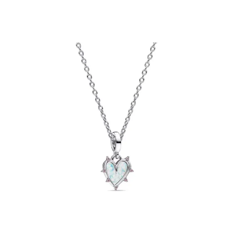 Pandora Cubic Zirconia Necklaces Women's Silver-0