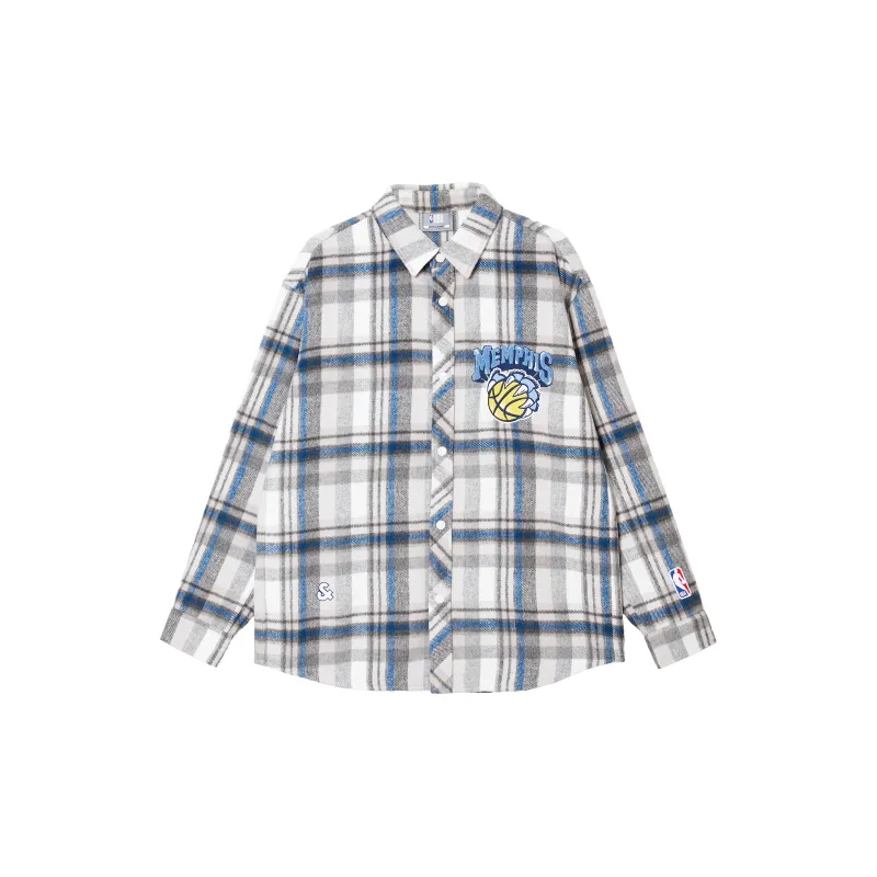 JACK JONES· x NBA Shirt Men's Dark Blue-3