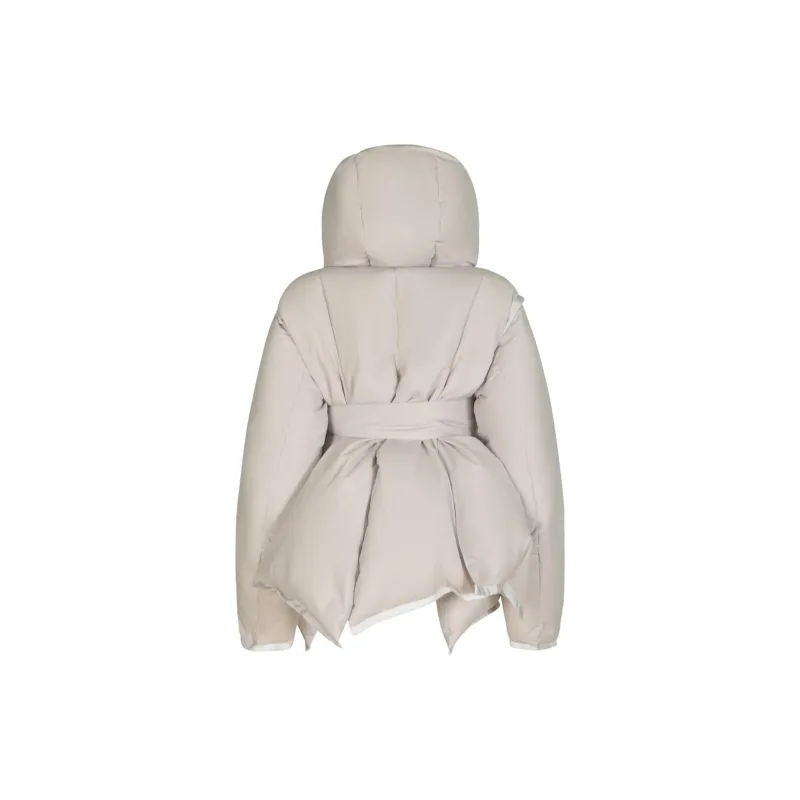 Sacai Tie-Waist Hooded Down Jacket-1
