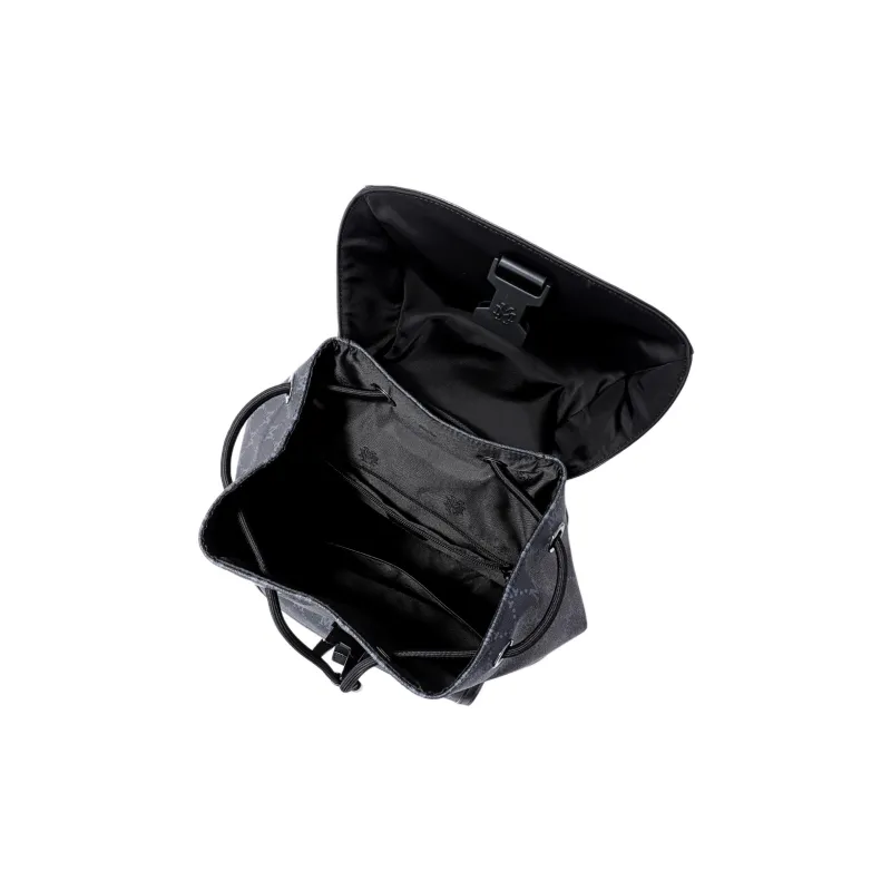 FION Mountain And Sea Journey Series Artificial Leather Backpack Men's Black-1