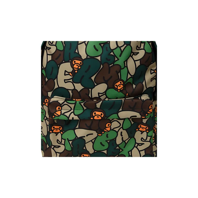 BABY MILO STORE BY A BATHING APE Fabric Backpack Regular Unisex Dark Green-3