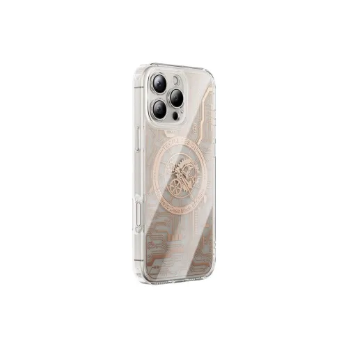 TXBX TPU Material Gold And Silver 6D Circuit Board Phone Case Compatibility With Apple 16/15/14/13/12 Collection