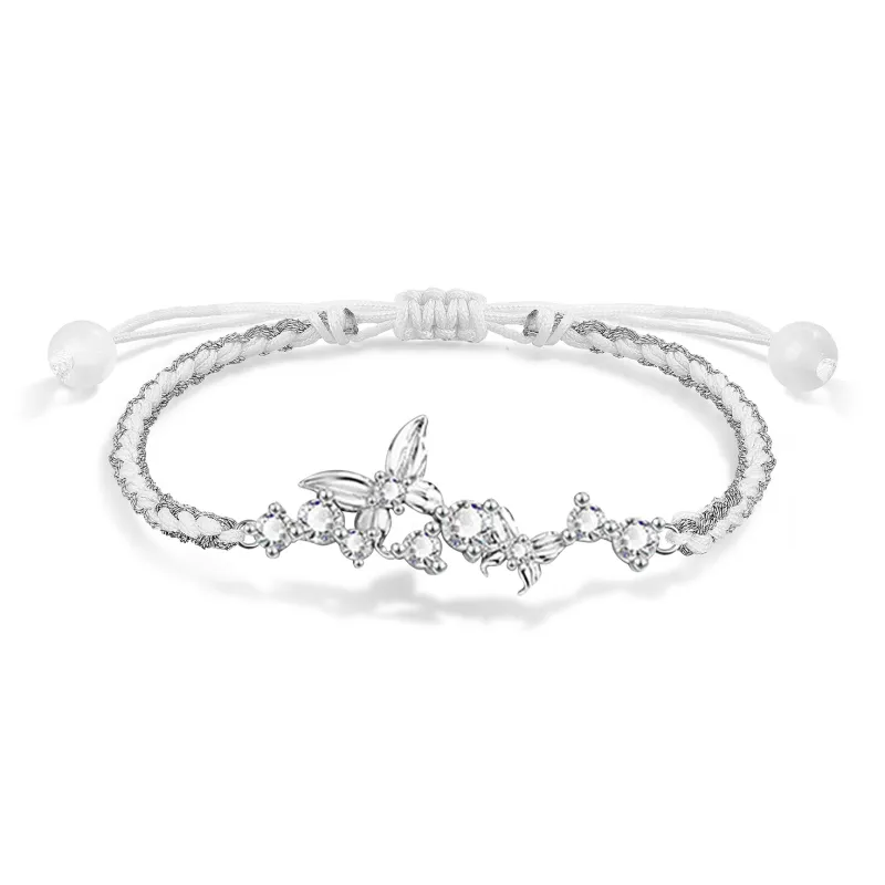 Tanizuku Zircon Bracelets Women's Silver-0
