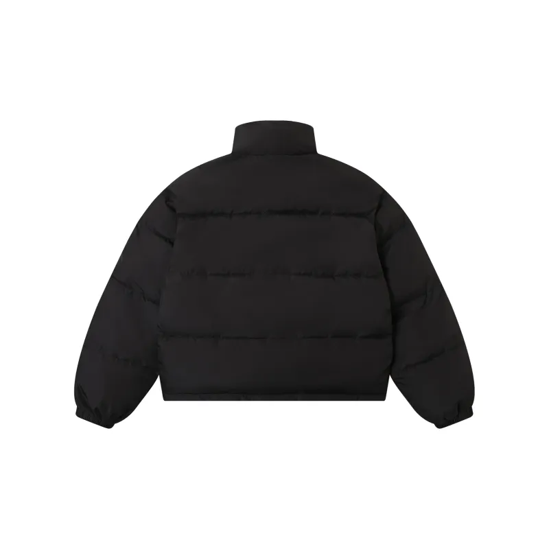 TGNS Puffer Jacket Unisex Black Red Plaid-1