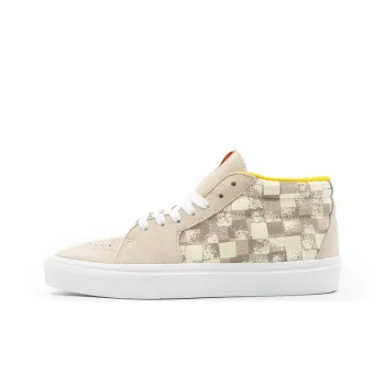 Shionpo Skateboard Shoes Unisex Mid Top Beige