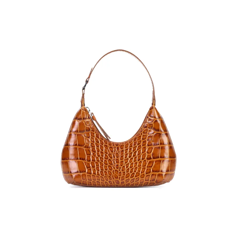 By Far Crocodile effect Shoulder Bag-1