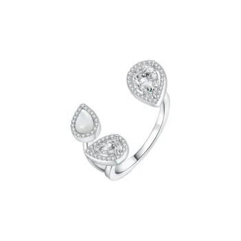 BABYBEI 925 Sterling Silver Mother Of Pearl Rings Women's