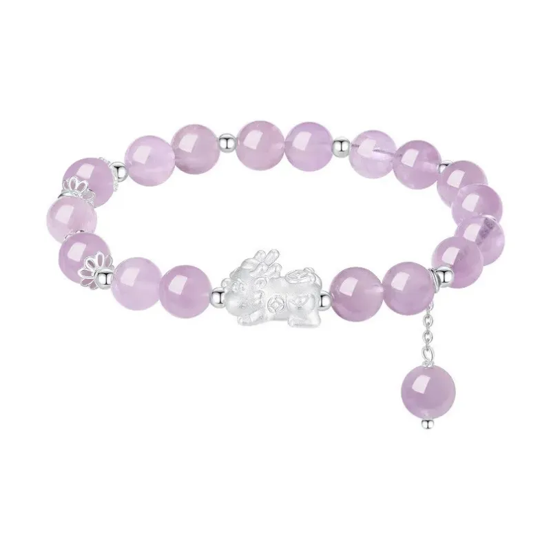 Zhou Jifeng Chalcedony Jade Beaded Bracelet Women's-0