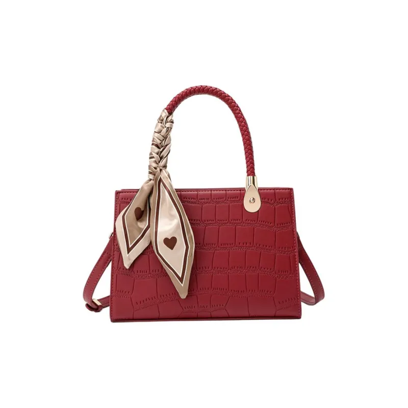 PAYOT Microfiber Synthetic Leather One Shoulder Handbags Medium Size Women's Ecru/Burgundy/Blue/Black-5