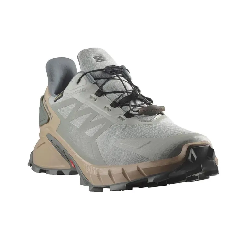 SALOMON Supercross 4 Anti Slip Wear Resistant Low Top Trekking Shoes Men's Gray-1