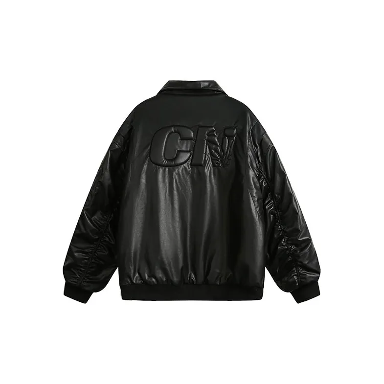 Korean Style Puffer Jacket Unisex Black-1
