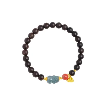 Moon Seal Hundred Rivers Fragrance Agarwood Bracelets Women's