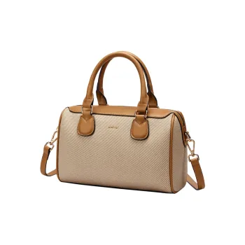 POLO Synthetic Leather Handbag Tubas Women's Yellow Brown