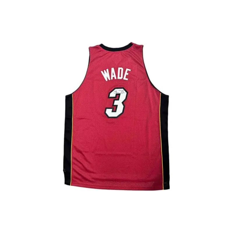 Yi Shot Miami Heat Team Jersey Included SA Certificate, Framed And Treasured Red Black Unisex-1