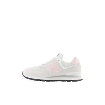 New Balance NB 574 Anti Slip Wear Resistant Low Top Kids' Running Shoes Gray Pink Kids'