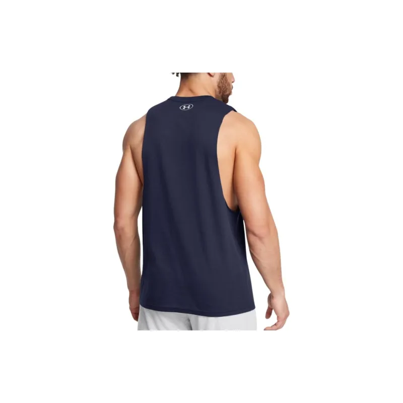 Under Armour ProjectRock Tank Top Men's Midnight Marine Blue-3