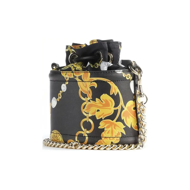 VERSACE JEANS COUTURE Synthetic Leather Bucket Bags Crossbody Bag Shoulder Bag Women's Black-1