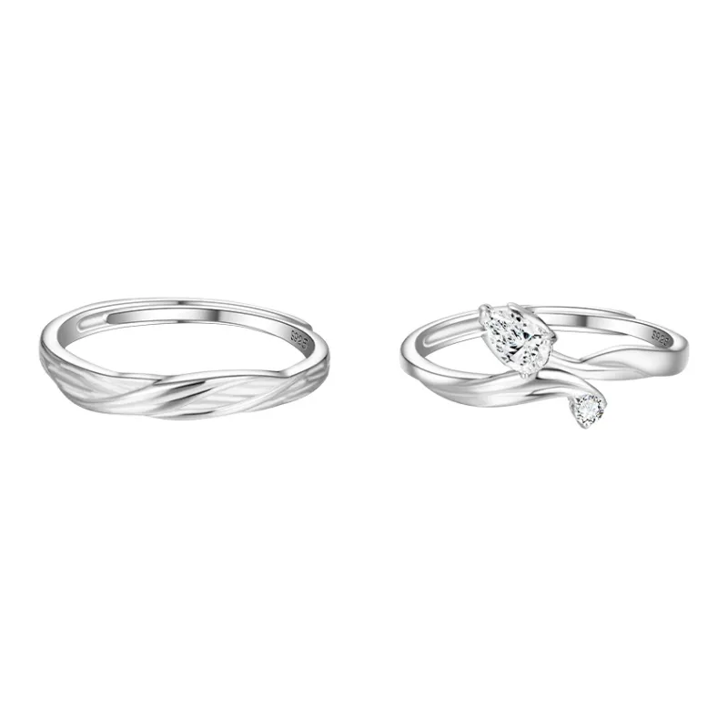 SOFTDORA 925 Sterling Silver Rings Unisex-1
