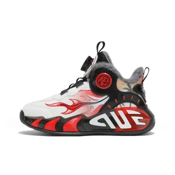 CAMKIDS Slip Resistant Anti Kick Lightweight Cushioning Warm Mid Top Children's Basketball Shoes Kids'