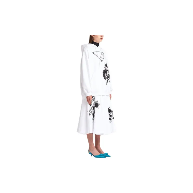 PRADA SS21 Sweatshirt Women's White-3
