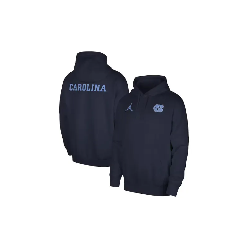 Jordan UNC Club Fleece Sweatshirt Men's Marine Blue-2