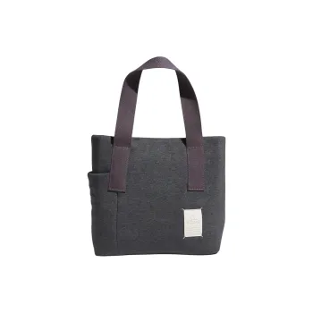 Adidas Cotton Tote Bag Shopping Bag Handbag Unisex Charcoal