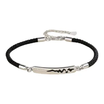 JESCAKOO Silver Bracelets Unisex