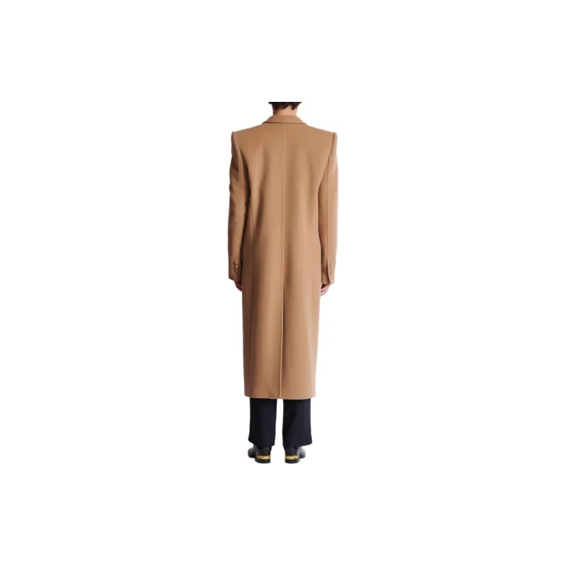 BALMAIN Buttoned Long Coat-4