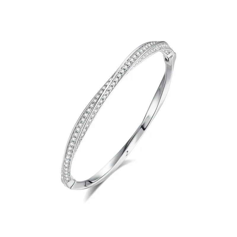 YINCHIE Niche Female Friend Anniversary Jewelry Box Bangles Women's Silver-0