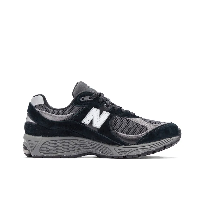 New Balance 2002R Black Dark Grey White-1
