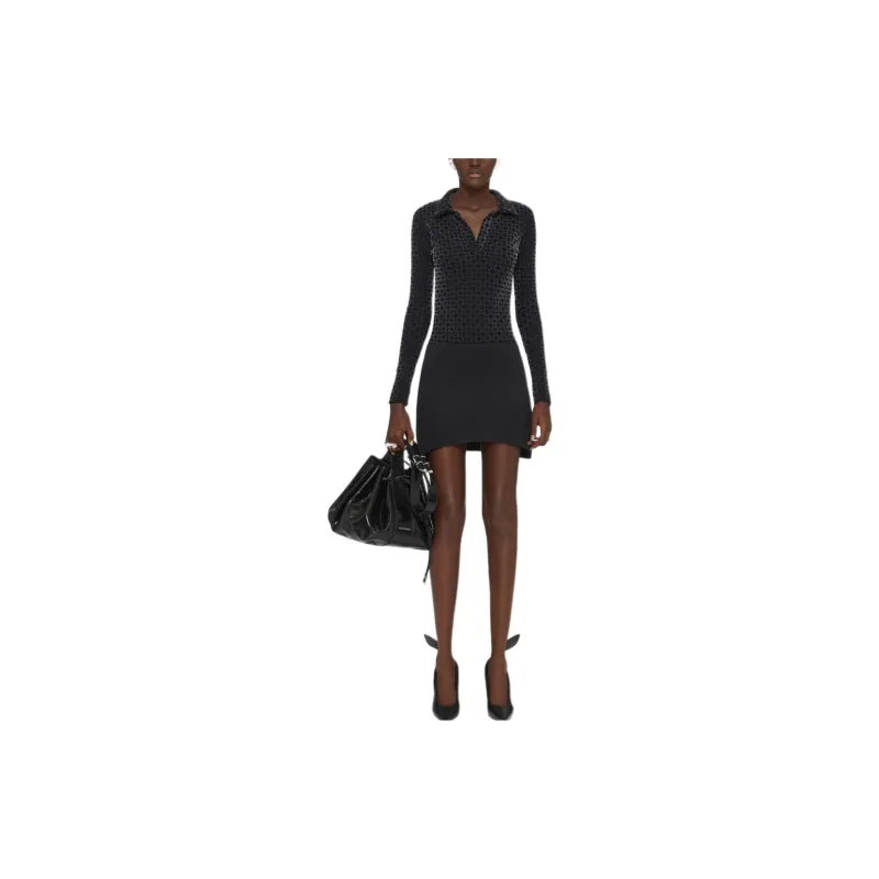 GIVENCHY FW24 Long-Sleeved Dresses Women's Black-1
