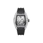 Blue Whale Box-Transparent Case Black Dial Vinyl Strap