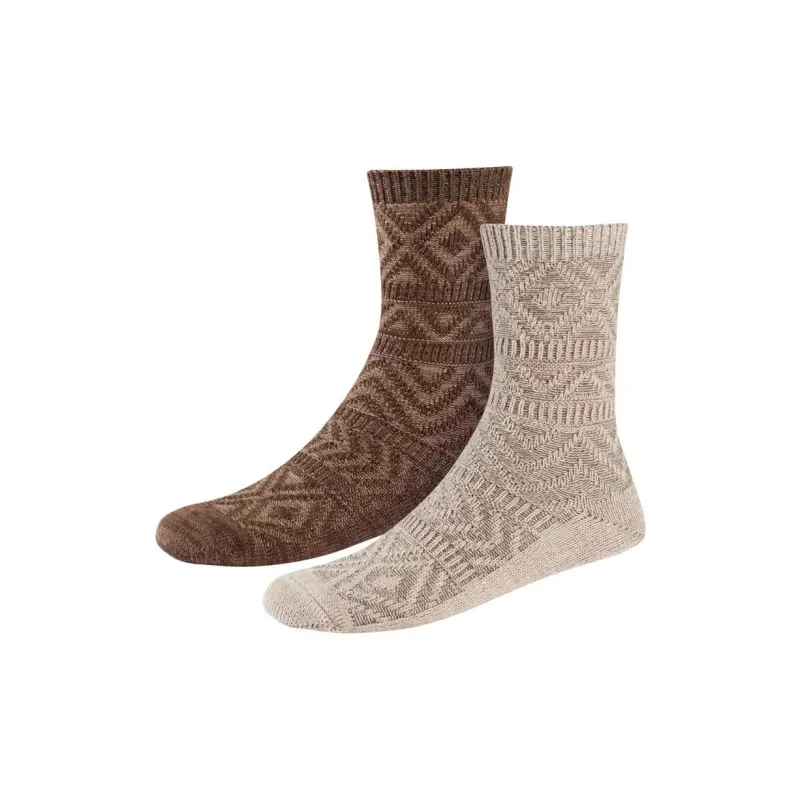 Columbia Super Soft Mirco Poly Texture Mid-Calf Socks Women's 2 Pack-0