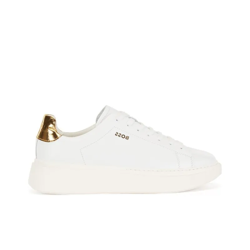 HUGO BOSS Skateboard Shoes Women's Low-Top White-1