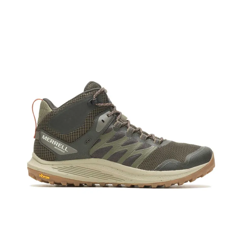 MERRELL Nova 3 Anti-Slip Wear-Resistant Mid-Top Trail Running Running Shoes Men's Olive-1