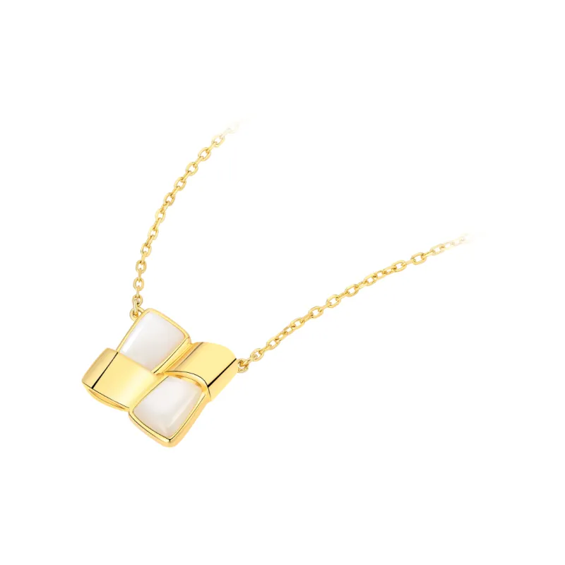 BABYBEI 925 Sterling Silver Mother Of Pearl Necklaces Women's-1