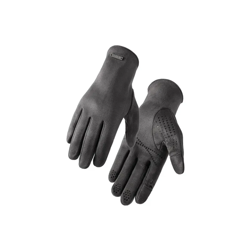 BSELEON Suede Knit Gloves Unisex-2