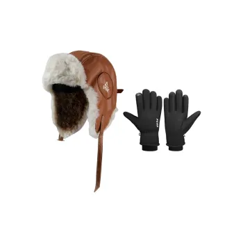 PEAK Polyester Trapper Hats Unisex Brown