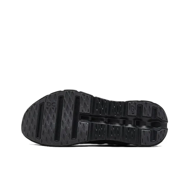 On Anti Slip Wear Resistant Low Top Casual Running Shoes Men's Black-3
