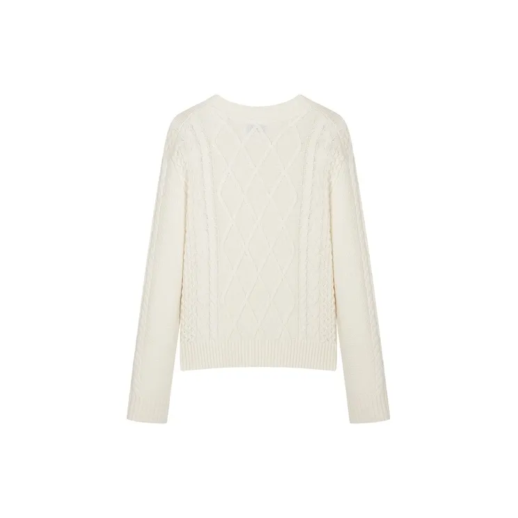 Teenie Weenie Sweater Women's Ivory White-1
